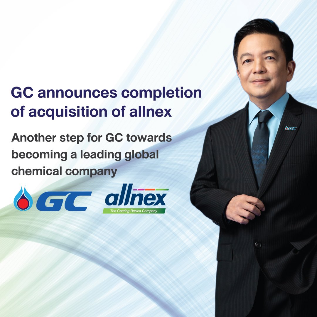 PTTGC International (Netherlands) B.V., subsidiary of GC, announces completion of acquisition of allnex