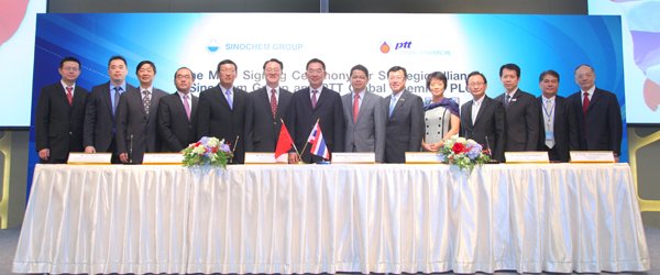 PTT Global Chemical and China's Sinochem Group sign MOU to strengthen business growth