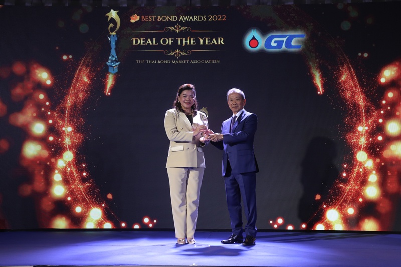 GC รับรางวัล Deal of the Year  ในพิธีมอบรางวัลตราสารหนี้ยอดเยี่ยมแห่งปี 2565 (ThaiBMA Best Bond Awards 2022)